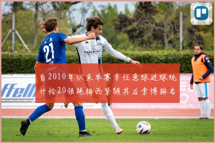 自2010年以来单赛季任意球进球统计恰20领跑梅西紧随其后索博排名第22